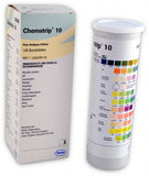 Roche Chemstrip 10 Urine Test Strips — 100 Strips/Bottle