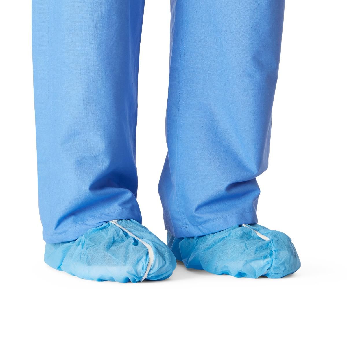 Spunbond Polypropylene Smooth-Bottom Shoe Cover; Blue, Regular/Large — Case of 300