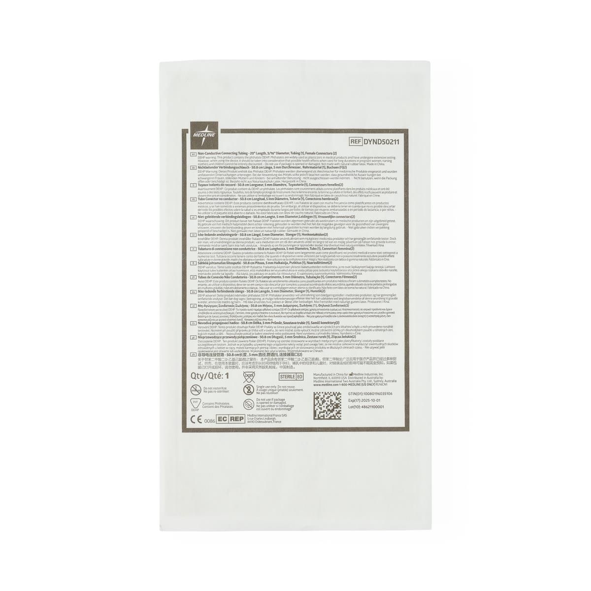 Sterile suction connecting tubing 0.2 in x 18 in