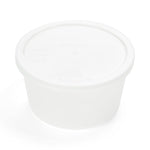 Denture Plastic Container; Clear — Case of 250