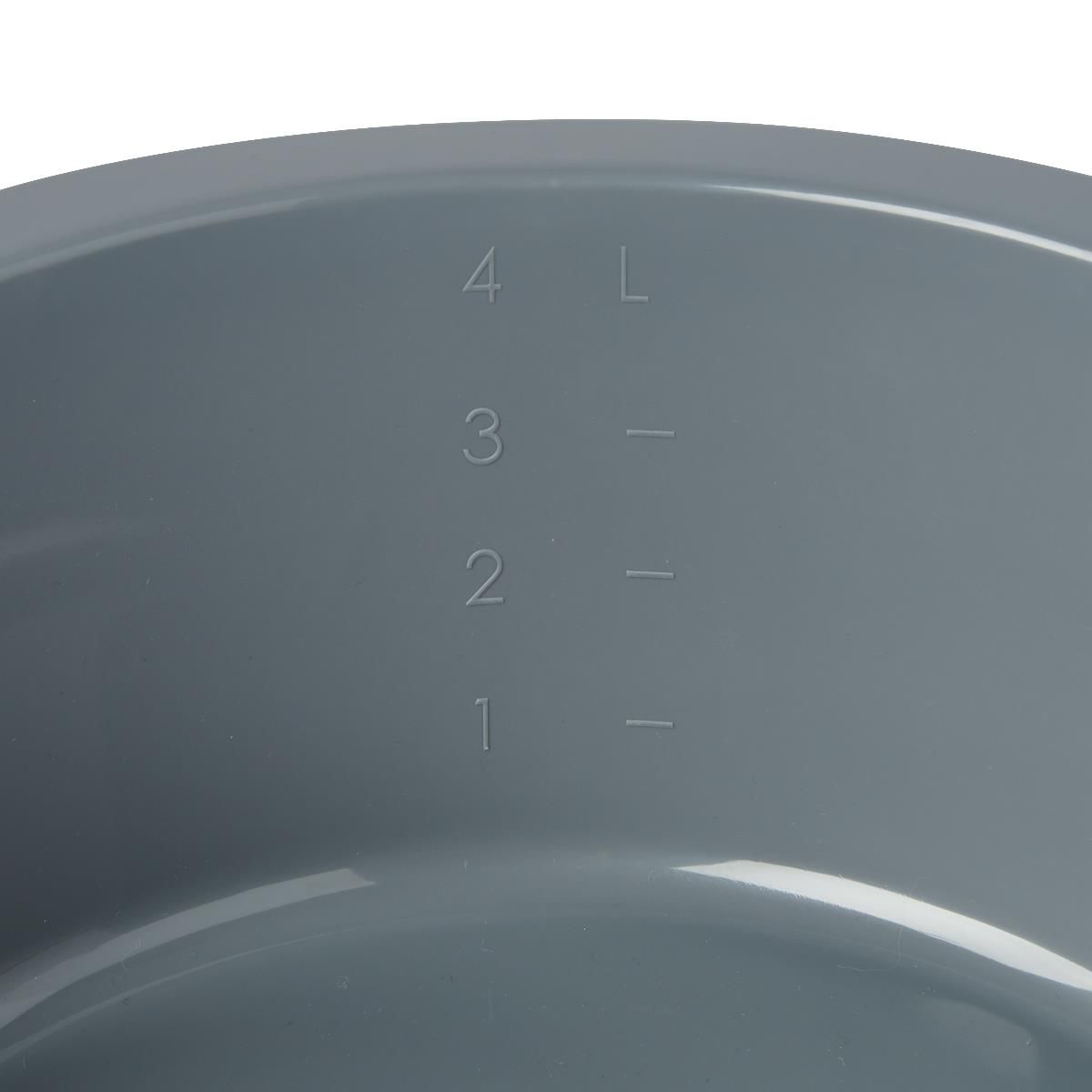 Single-Use Round Wash Basin; Graphite, 5 qt. (4.7 L) — Case of 50