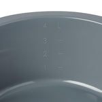 Single-Use Round Wash Basin; Graphite, 5 qt. (4.7 L) — Case of 50