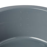 Single-Use Round Wash Basin; Graphite, 5 qt. (4.7 L) — Case of 50
