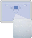 Invisishield Patient Isolation Surgical Drape with Pouches; 125" x 84", Incise, 19" x 10" Adhesive, 125" x .5" Adhesive Strip, 20" x 20" Pouch — Case of 15