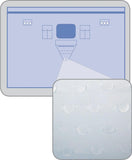 Invisishield Patient Isolation Surgical Drape with Pouches; 125" x 84", Incise, 19" x 10" Adhesive, 125" x .5" Adhesive Strip, 20" x 20" Pouch — Case of 15