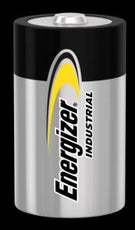 Energizer Industrial EN95 alkaline battery; representative cell image
