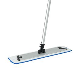 Medline 18-inch blue microfiber wet mop pad illustrated on a frame; frame and handle not included