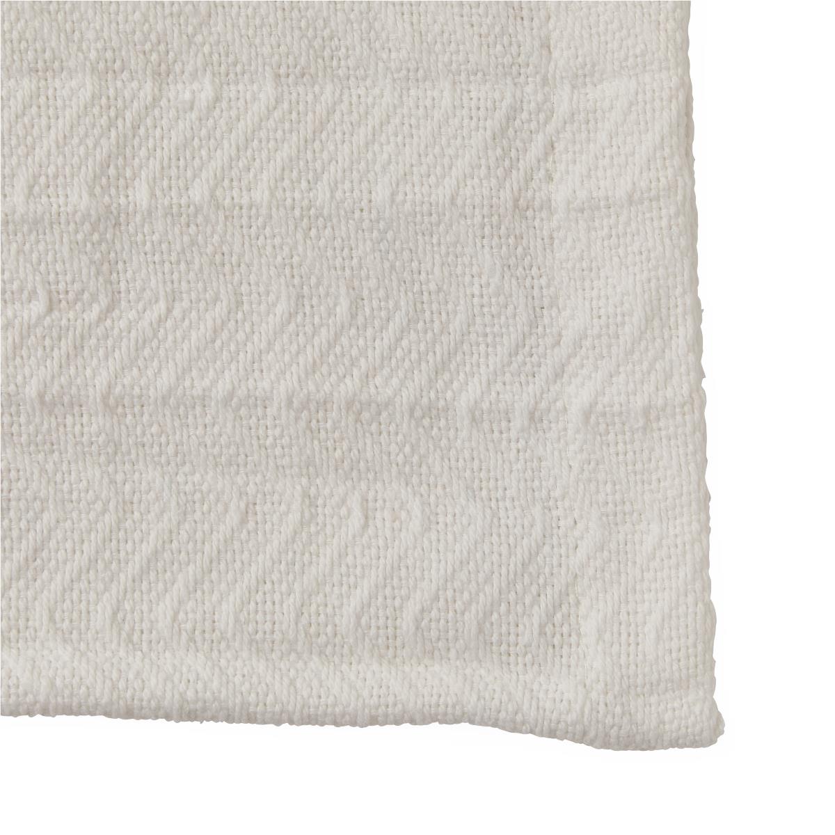 Medline white serpentine thermal blanket weave detail; supplied blanket measures 66 x 90 inches