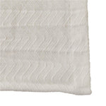 Medline white serpentine thermal blanket weave detail; supplied blanket measures 66 x 90 inches