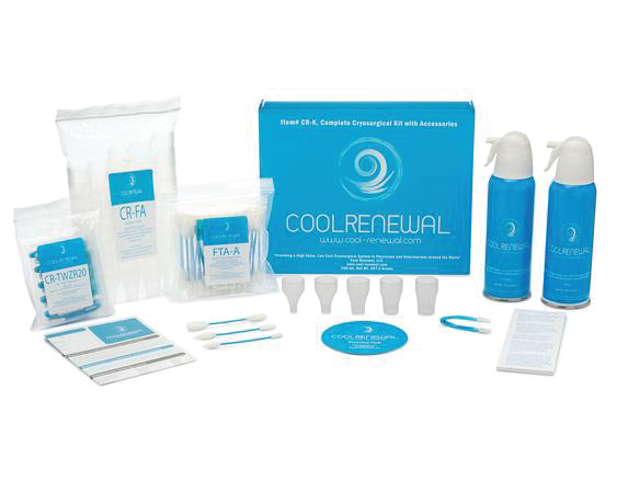 Actual manufacturer or supplier photograph of CryoKit product family; selected selling pack described in the listing