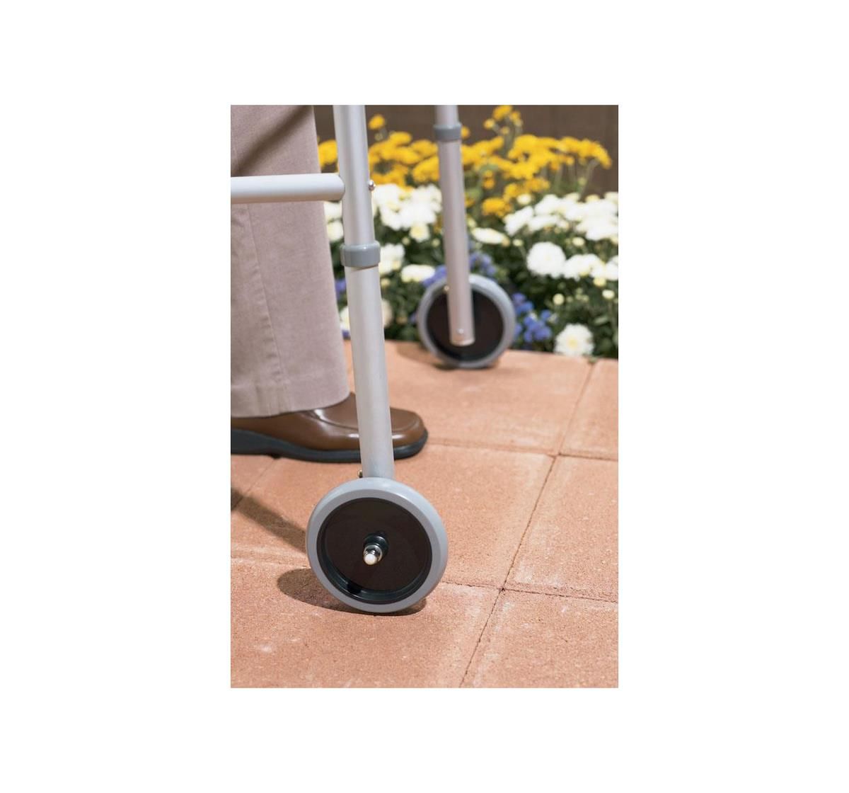 5" Front Walker Wheel; 5" (13 cm), 8 Holes — Pair