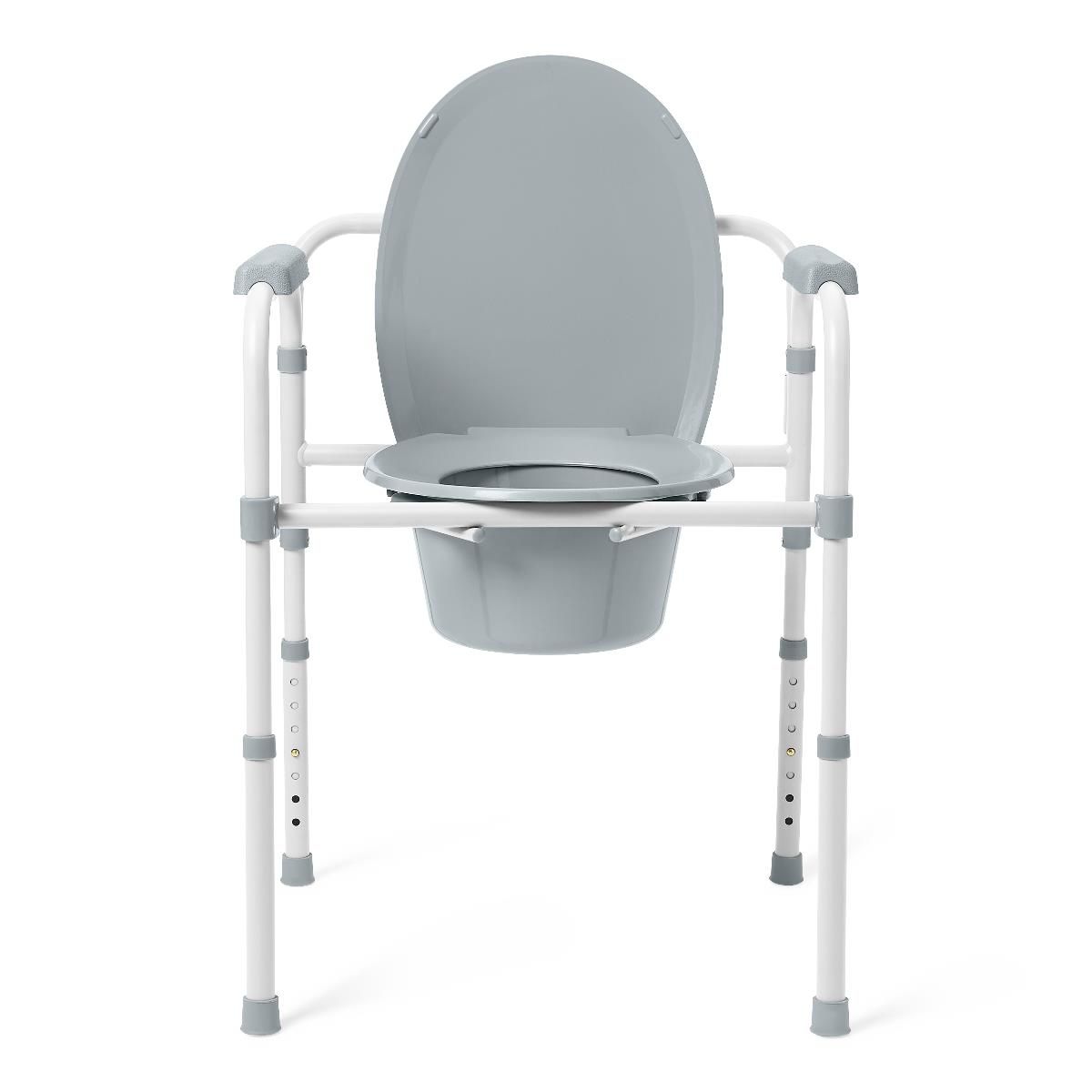 3-in-1 Elongated Folding Commode; 4/CS