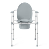 3-in-1 Elongated Folding Commode; 4/CS