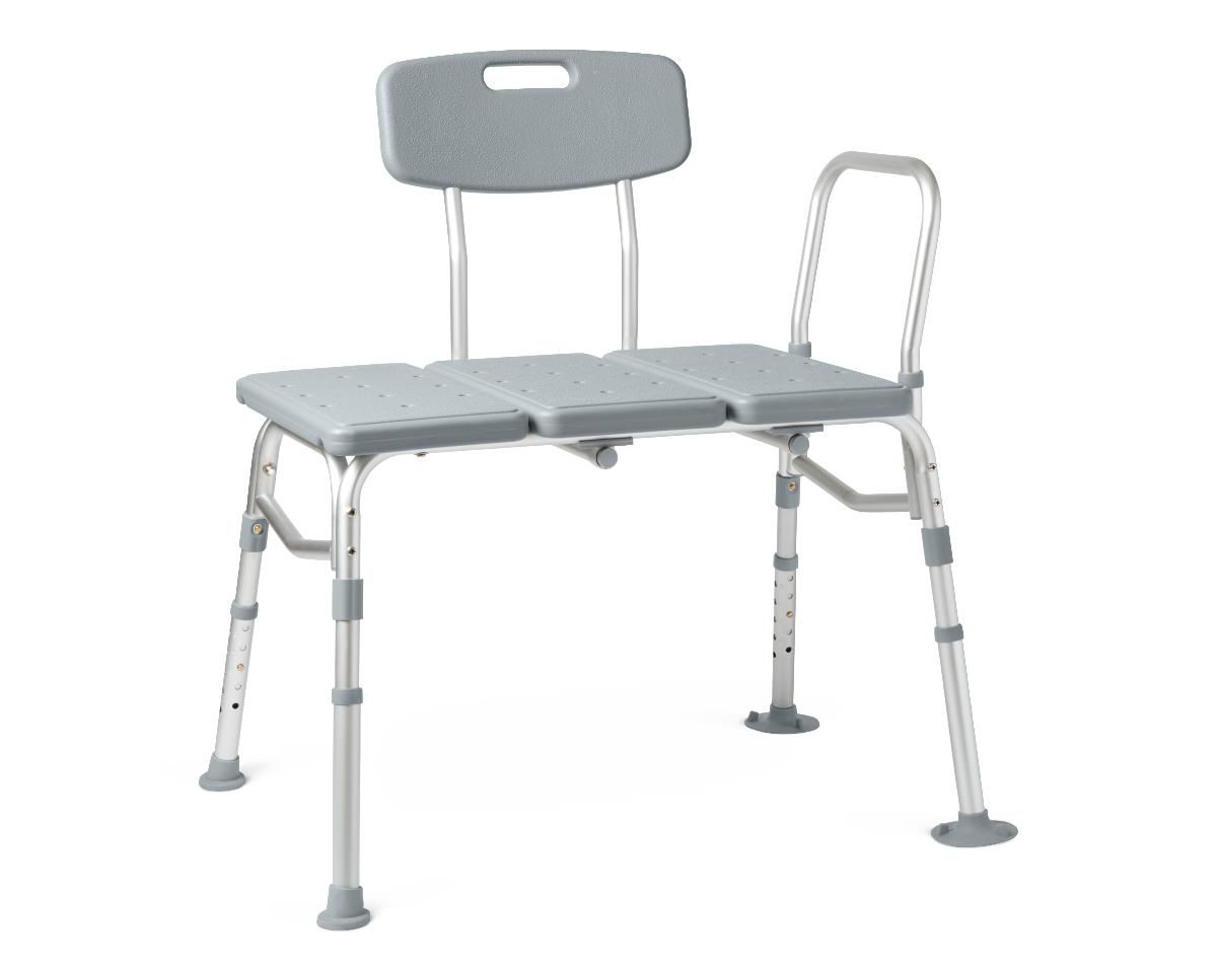 Transfer Bench with Back; Knockdown Transfer Bench, 400 lb. Weight Capacity