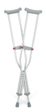 Aluminum Crutch with Red-Dot Hand Grip; Adult — Case of 8 Pairs