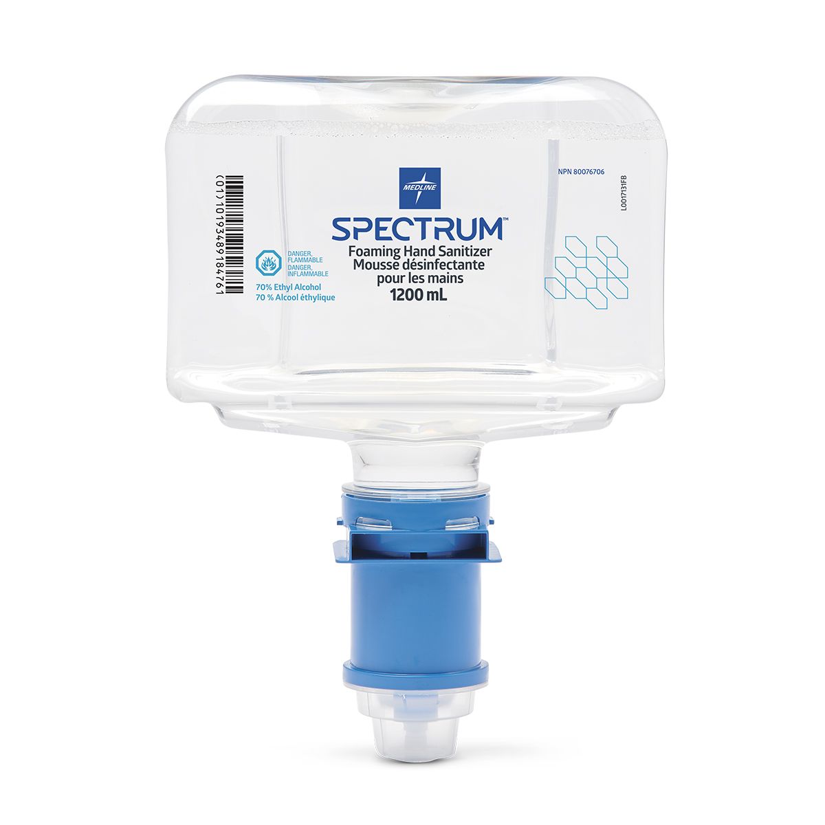 Spectrum Hand Sanitizer 1.2L Pro Dispenser Refill; Foam — Case of 2
