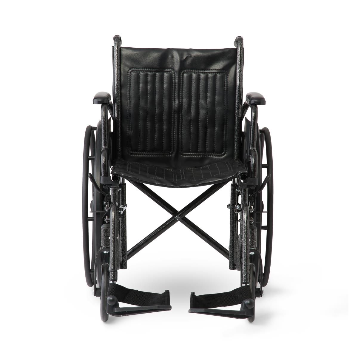 Guardian K1 Series Wheelchair; 16" (40.64 cm), Vinyl, Swing-Back Desk-Length Arms, Swing-Away Footrests