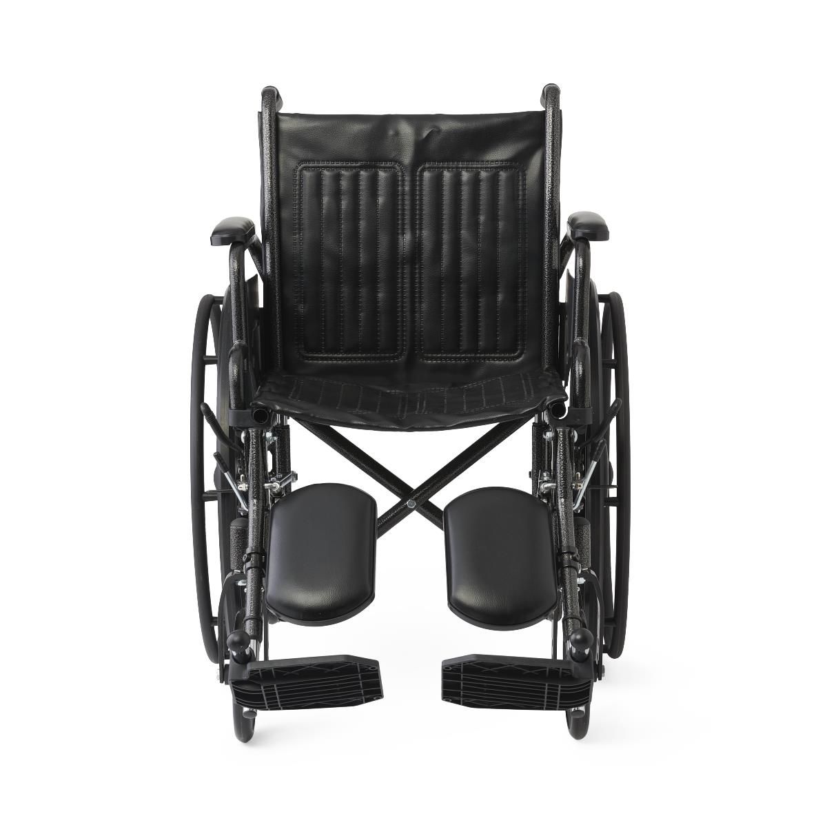Guardian K1 Series Wheelchair; 18" (45.72 cm), Vinyl, Swing-Back Desk-Length Arms, Elevating Leg Rests