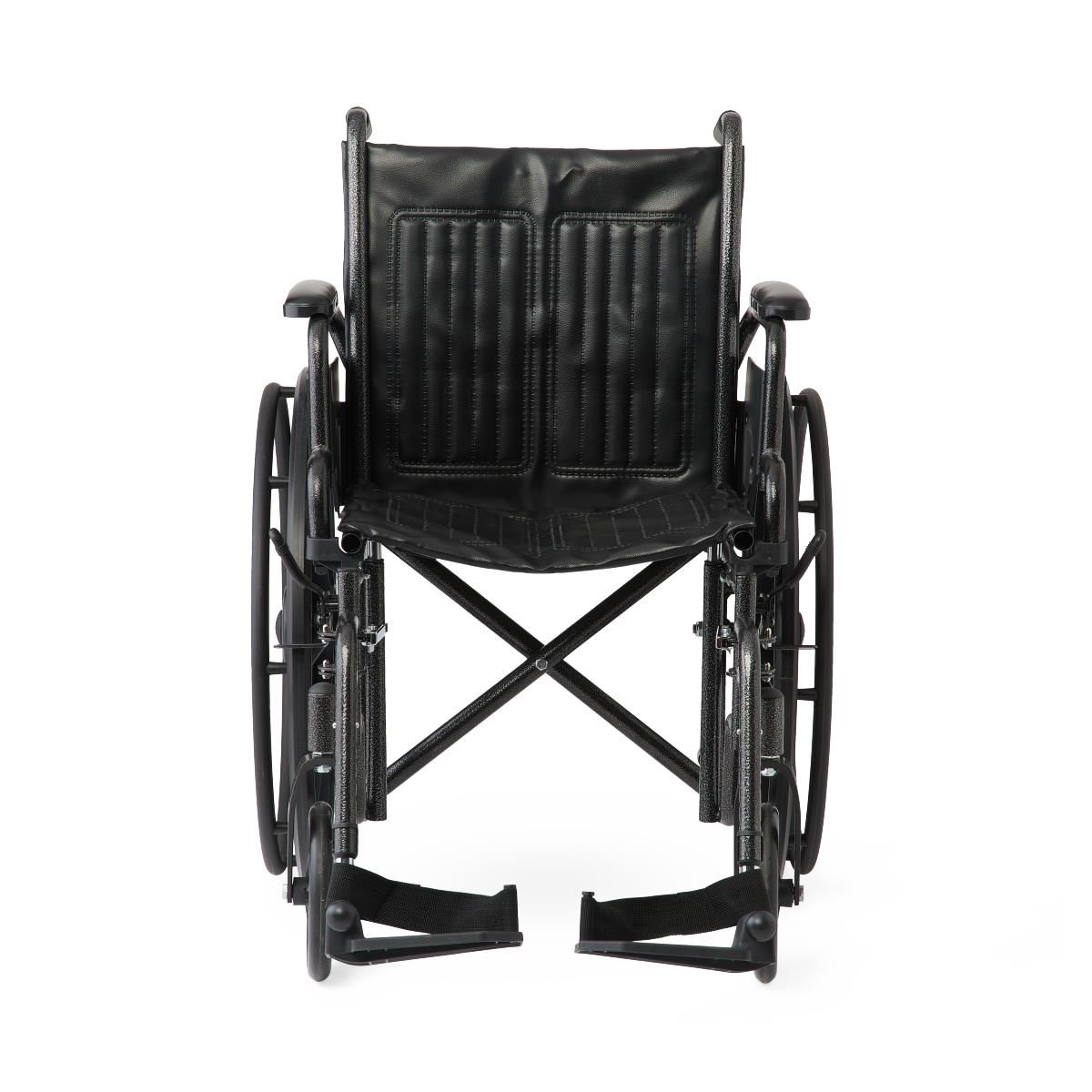 Guardian K1 Series Wheelchair; 18" (45.72 cm), Vinyl, Swing-Back Desk-Length Arms, Swing-Away Footrests