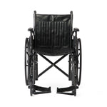 Guardian K1 Series Wheelchair; 18" (45.72 cm), Vinyl, Swing-Back Desk-Length Arms, Swing-Away Footrests