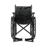 Guardian K1 Series Wheelchair; 18" (45.72 cm), Vinyl, Swing-Back Desk-Length Arms, Swing-Away Footrests