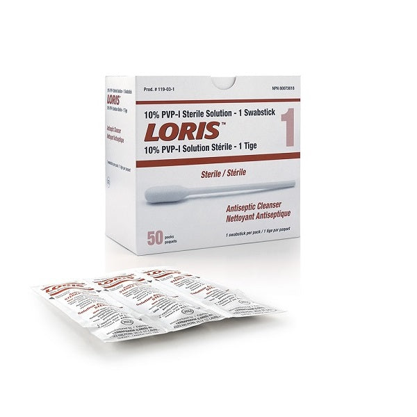 LORIS™ 10% PVP-I Antiseptic Sterile Solution - 1 Swabstick