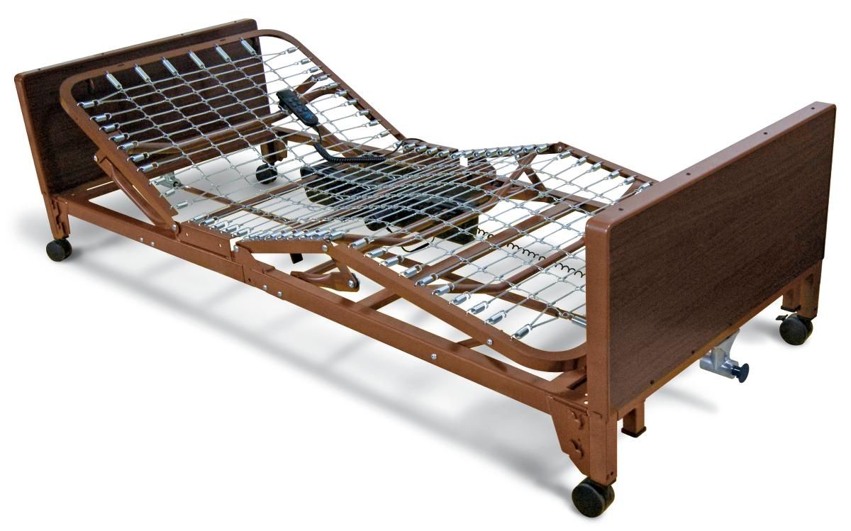 Basic Homecare Bed; Low Full-Electric, Height 9.5"-22.5" (24 cm - 57 cm)