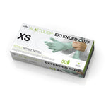 AloeTouch® Powder-Free Nitrile Chemo Exam Glove, Extended Cuff, 12" (30.5 cm), Green; Extra Small — Case of 500