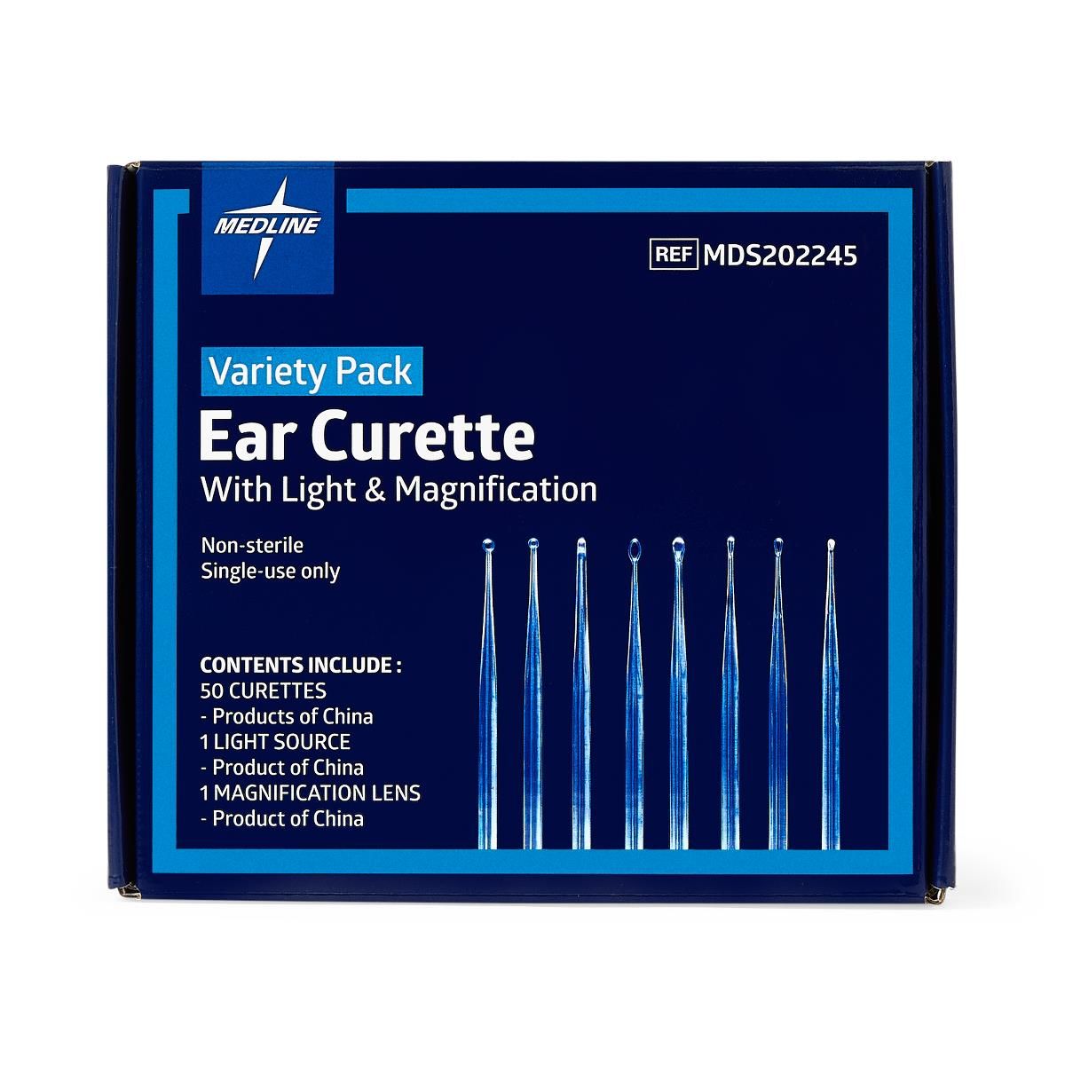 Lighted Ear Curette Variety Packs; Non-Clinic — Box of 50