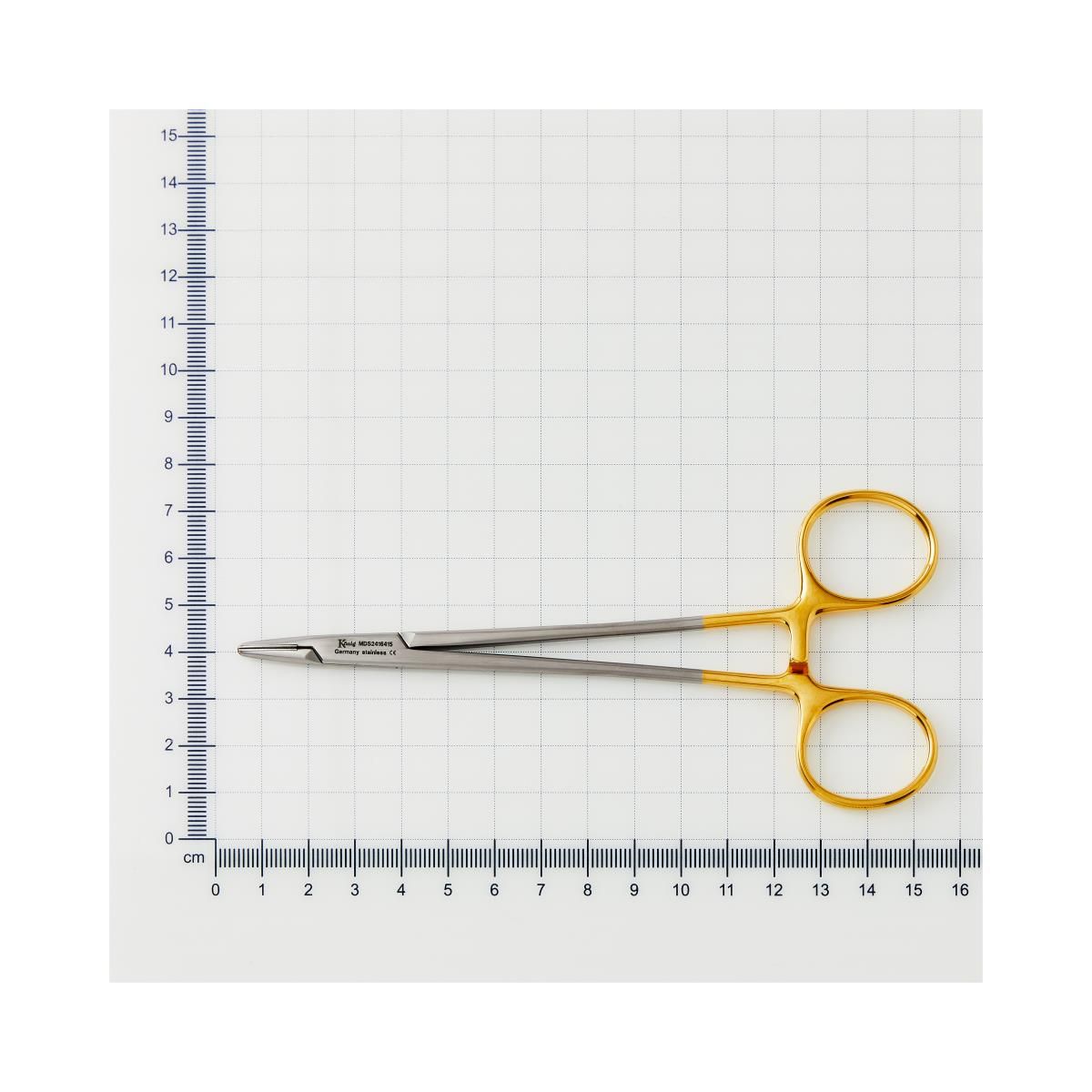 Konig Crile-Wood Needle Holder with Tungsten-Carbide Inserts; 6" (15 cm)