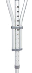 Quick-Fit Aluminum Crutch with Red Dot Hand Grip; 4'7" - 6'7" — Case of 2