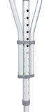 Quick-Fit Aluminum Crutch with Red Dot Hand Grip; 4'7" - 6'7" — Case of 2