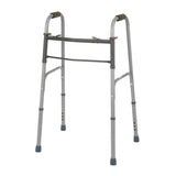 Junior 2-Button Folding Walker without Wheels; Basic