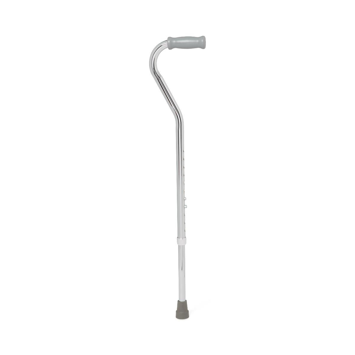 Offset Handle Bariatric Cane; Chrome