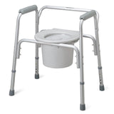 Aluminum Bedside Commode; Aluminum Bedside Commode — Case of 4