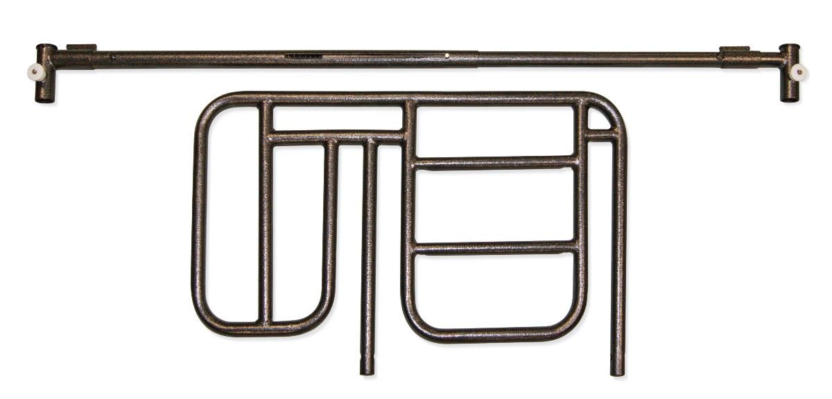 Half Rail for Homecare Beds; Spring-Loaded Universal Clamp-On Half Rail for Home Care Beds (excludingBariatric) — Pair