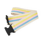 Transfer/Gait Belt; 2" x 60" (5 cm x 152 cm), Multicolor Pastel, with Plastic Buckle