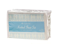 Soft-Fit Knitted Fitted Sheet; Sheet Set, 6 Sets/ Case CASE/6 SET — Case of 6
