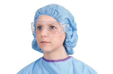 Medline SafetyGlasses supplier catalogue photograph; selected size may differ