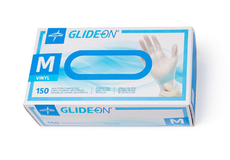 GlideOn glove family packaging from Medline catalogue; pictured box may show another size