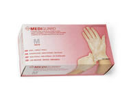 Mediguard glove family packaging from Medline catalogue; pictured box may show another size