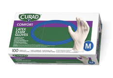 CurLatex glove family packaging from Medline catalogue; pictured size is illustrative