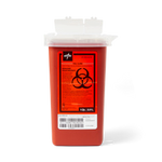 Medline MDS705110 red 1 quart phlebotomy sharps container