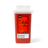 Medline MDS705110 red 1 quart phlebotomy sharps container