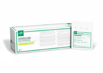 Neoprene glove family packaging from Medline catalogue; pictured size is illustrative