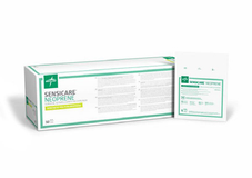 Neoprene glove family packaging from Medline catalogue; pictured size is illustrative