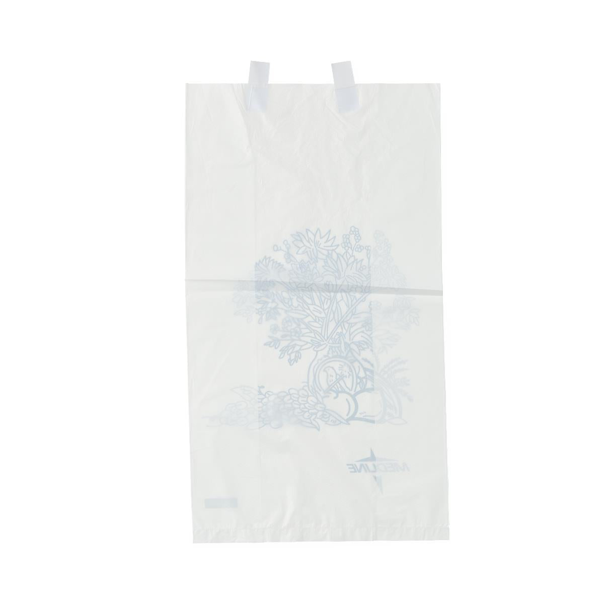 Medline NON24309P plastic bedside bag with two adhesive tabs