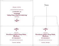 Medline Povidone-Iodine Prep Pads, Medium; case listing, each box contains 100 pads, 10 boxes per case