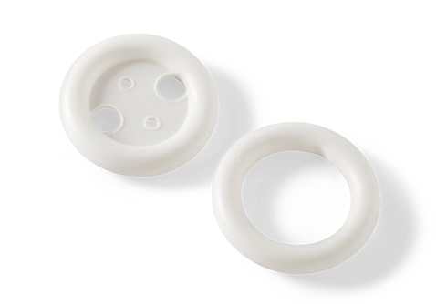 Medline ring pessary family: with support at left and without support at right