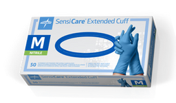 SensiExt glove family packaging from Medline catalogue; pictured size is illustrative